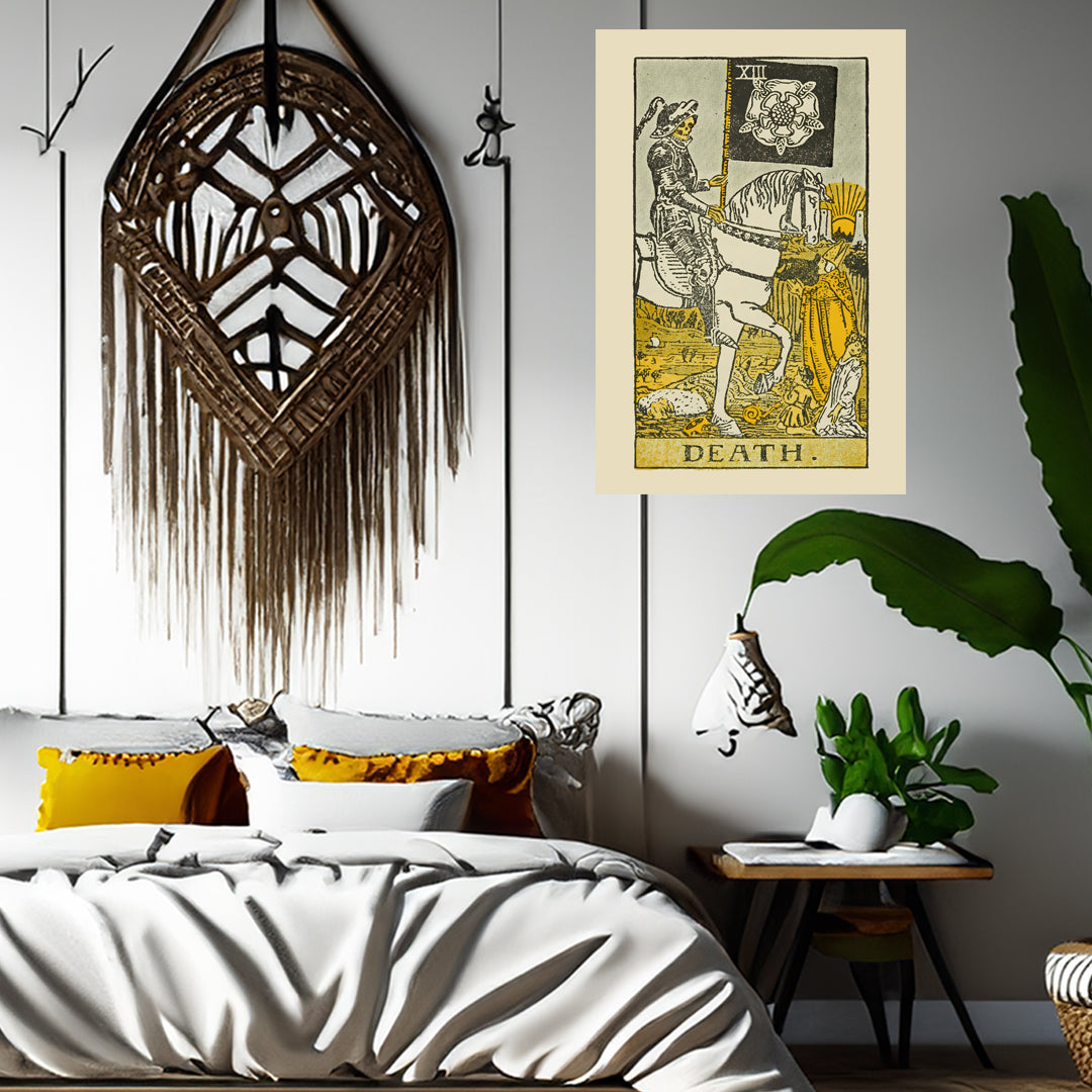 Death Number 13 Canvas Print - Tarot Card Art for Home or Office - Apothecary Decor