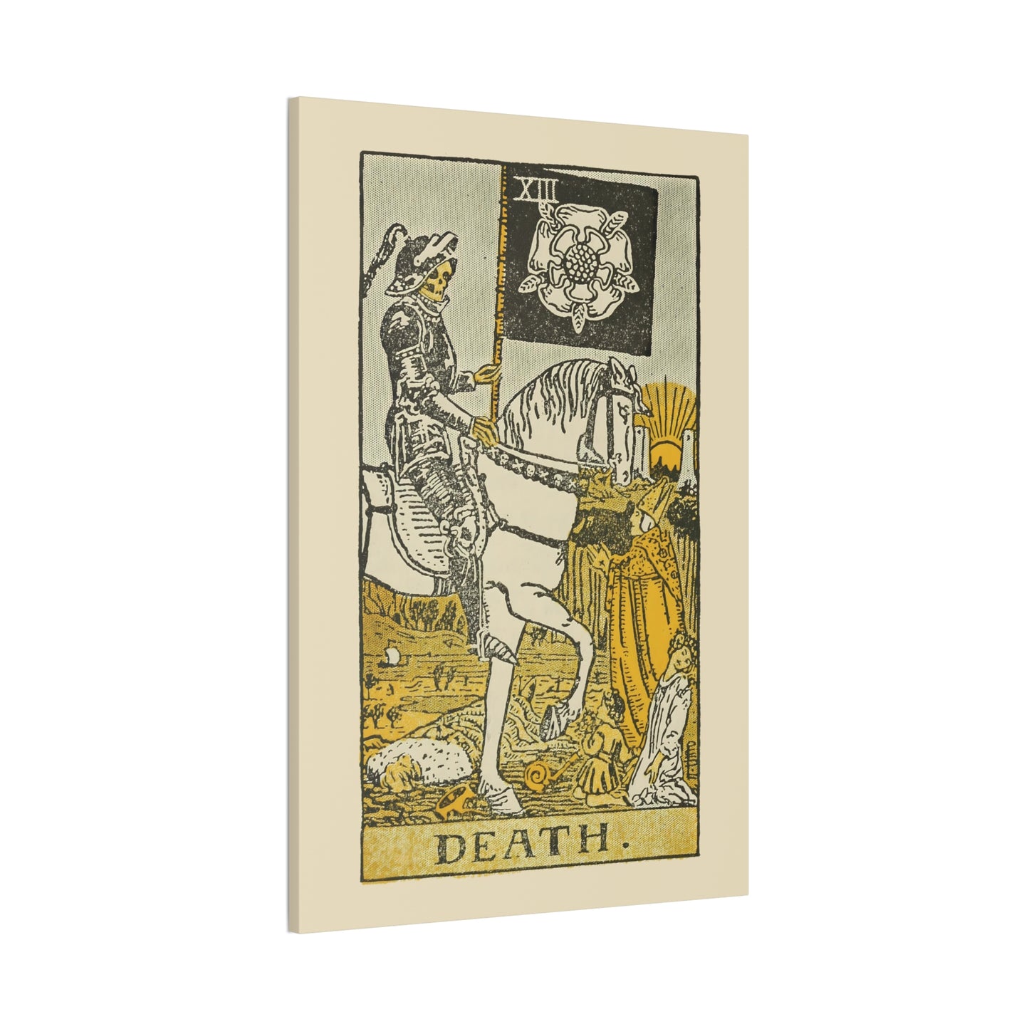 Death Number 13 Canvas Print - Tarot Card Art for Home or Office - Apothecary Decor