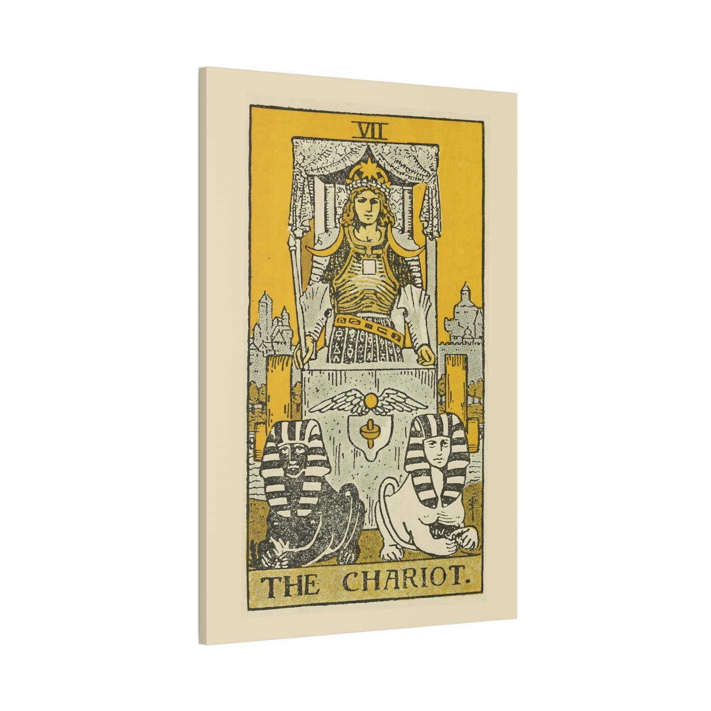 The Chariot Number 7 Canvas Print - Tarot Card Art for Home or Office - Apothecary Decor