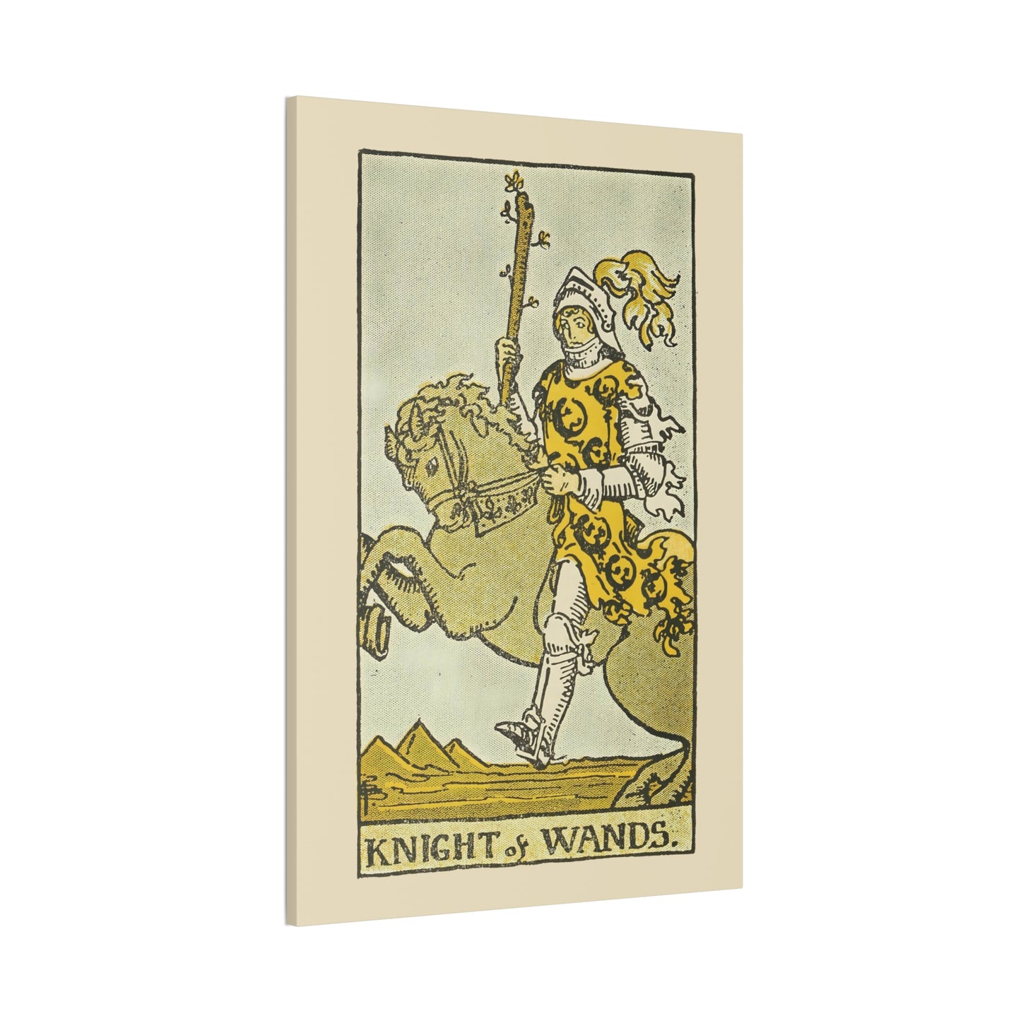 Knight Of Wands Canvas Print - Tarot Card Art for Home or Office - Apothecary Decor