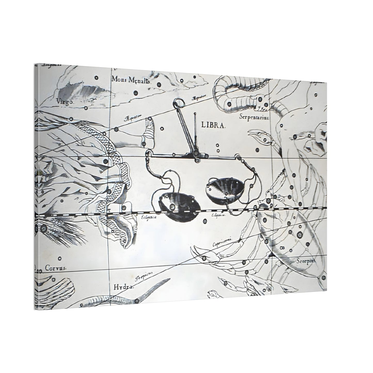 Libra Astrology Canvas Print - Apothecary Art for Home or Office - Apothecary Decor