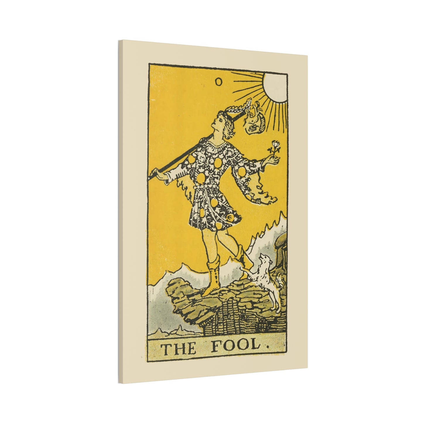 The Fool Number 0 Canvas Print - Tarot Card Art for Home or Office - Apothecary Decor