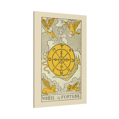 Wheel Of Fortune Number 10 Canvas Print - Tarot Card Art for Home or Office - Apothecary Decor