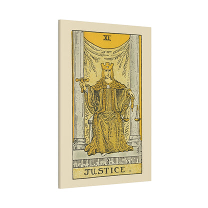 Justice Number 11 Canvas Print - Tarot Card Art for Home or Office - Apothecary Decor