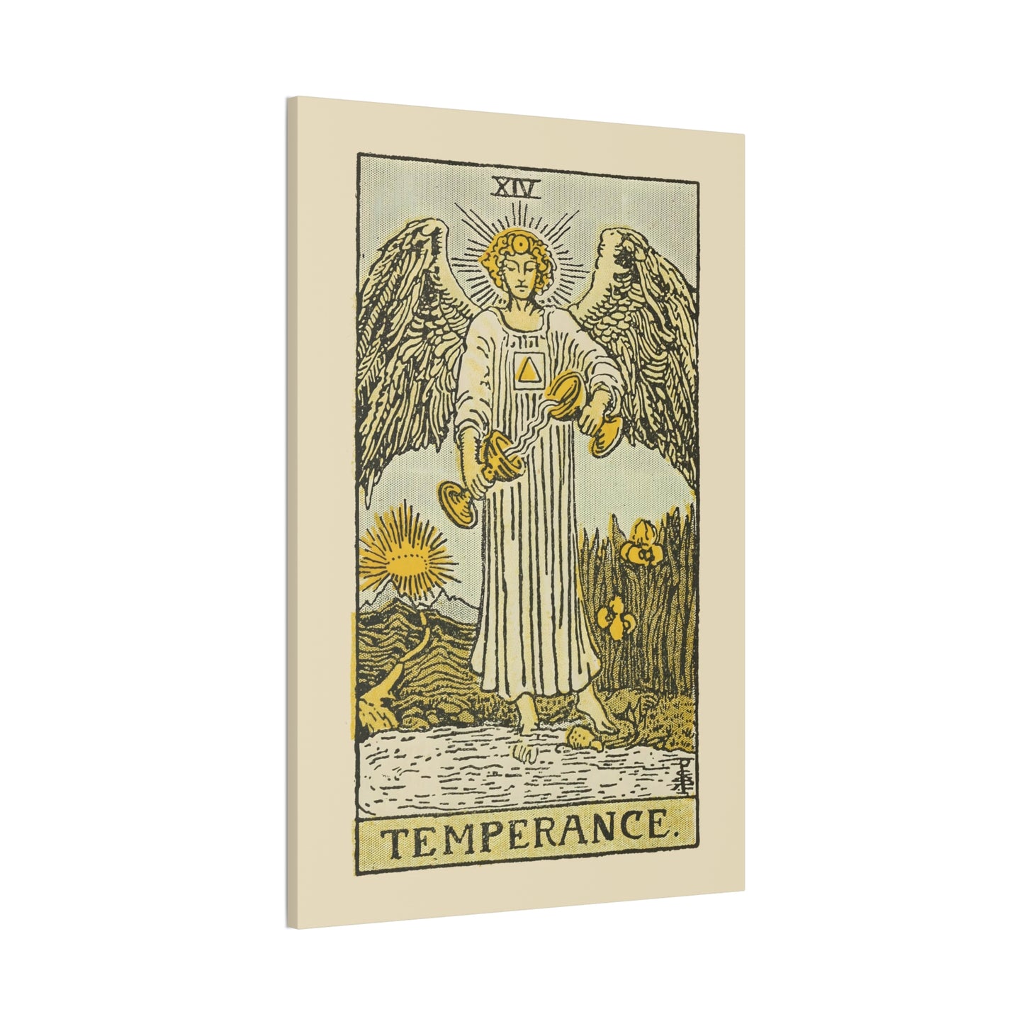 Temperance Number 14 Canvas Print - Tarot Card Art for Home or Office - Apothecary Decor