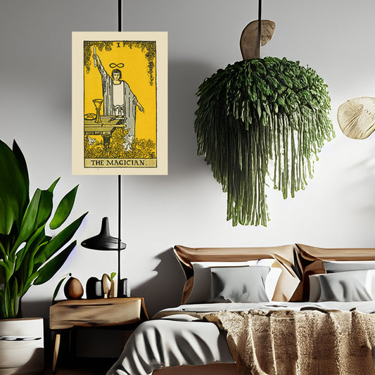 The Magician Number 1 Canvas Print - Tarot Card Art for Home or Office - Apothecary Decor