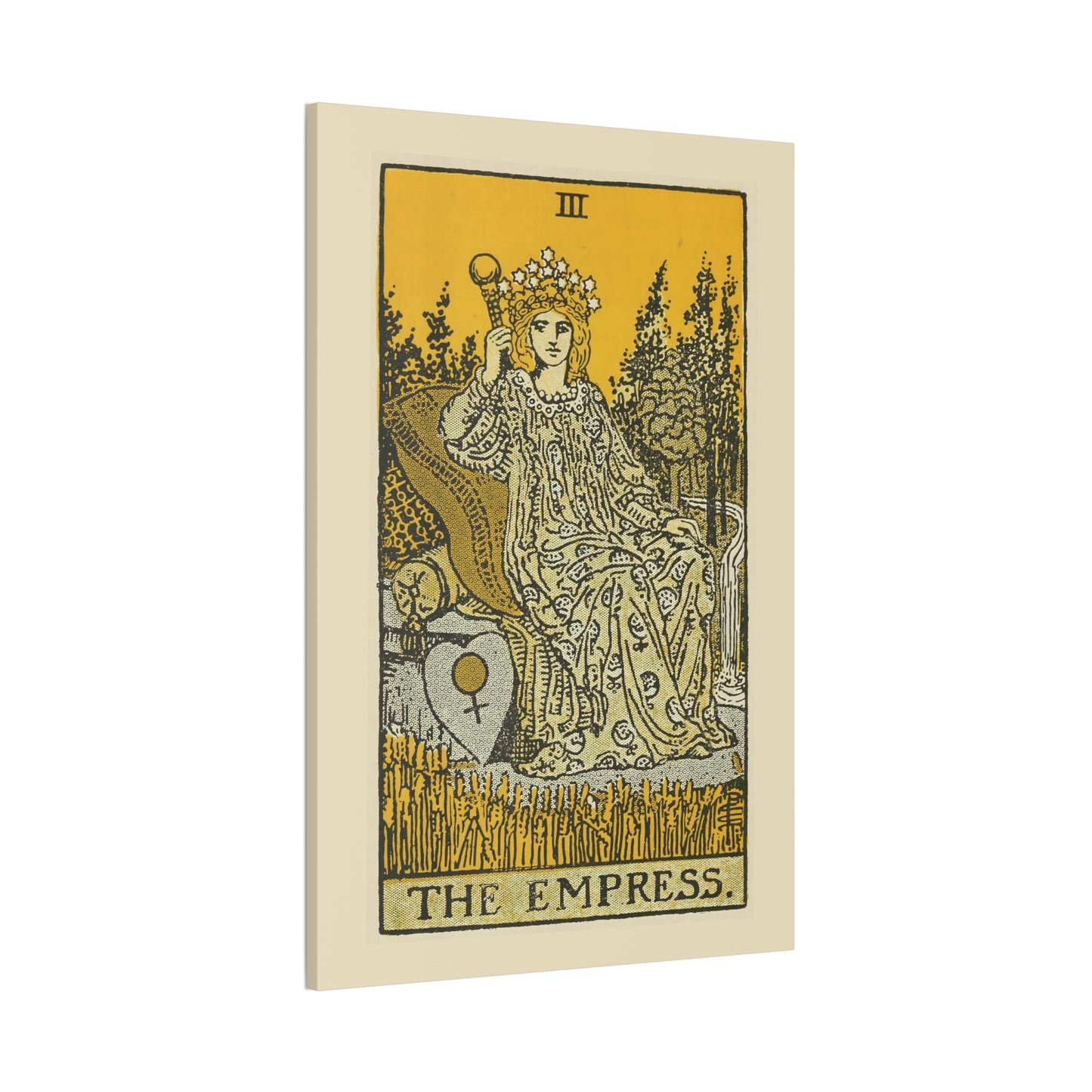 The Empress Number 3 Canvas Print - Tarot Card Art for Home or Office - Apothecary Decor