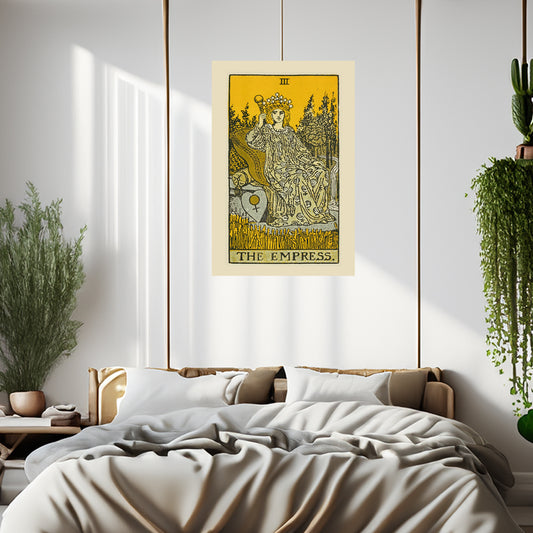 The Empress Number 3 Canvas Print - Tarot Card Art for Home or Office - Apothecary Decor