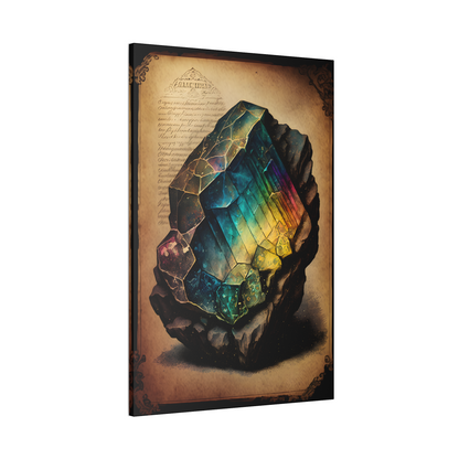 Light Labradorite Canvas Print - Crystal Art for Home or Office - Apothecary Decor