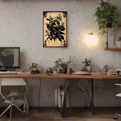 Light Licorice Root Canvas Print - Herbal Art for Home or Office - Apothecary Decor