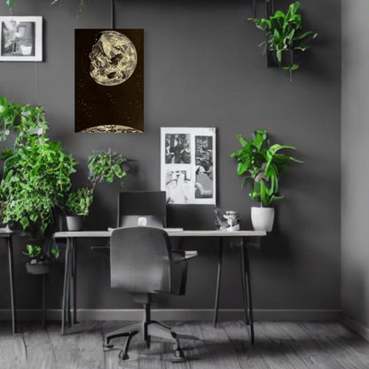 Moon Story Canvas Print - Apothecary Art for Home or Office - Apothecary Decor