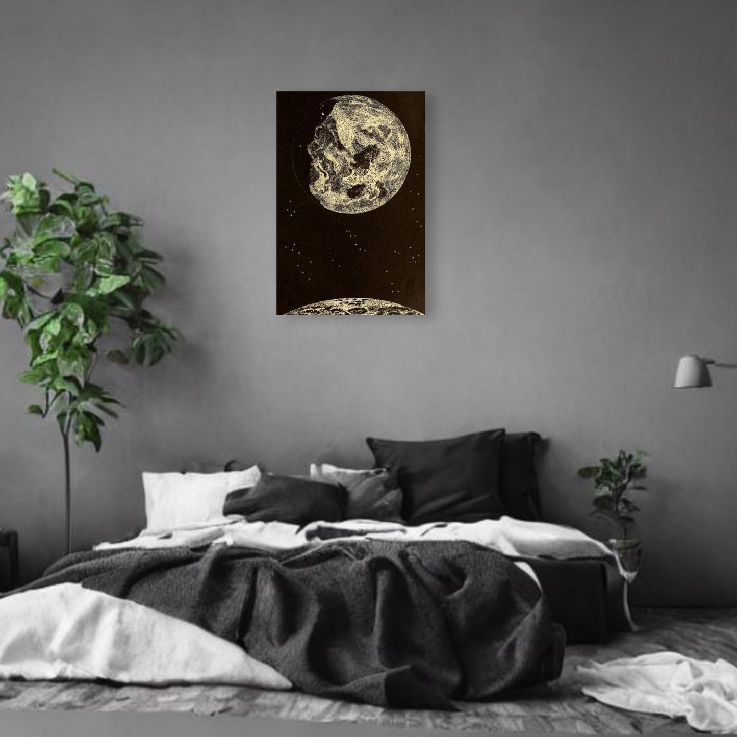 Moon Story Canvas Print - Apothecary Art for Home or Office - Apothecary Decor