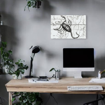 Scorpio Astrology Canvas Print - Apothecary Art for Home or Office - Apothecary Decor