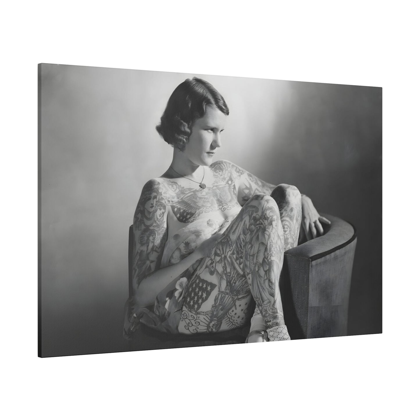 Tattooed Venus Canvas Print - Apothecary Art for Home or Office - Apothecary Decor